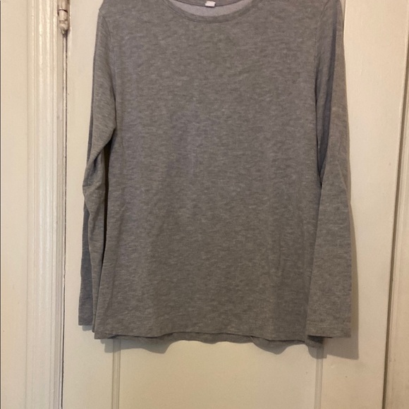 Grey HEATTECH Cotton Crew Neck Long Sleeve T-Shirt (Extra Warm) - Picture 1 of 1
